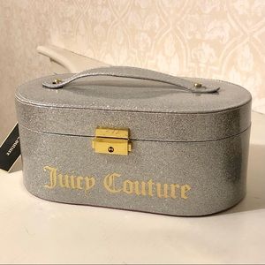 Juicy Couture Silver Glitter Sparkle Jewelry Box